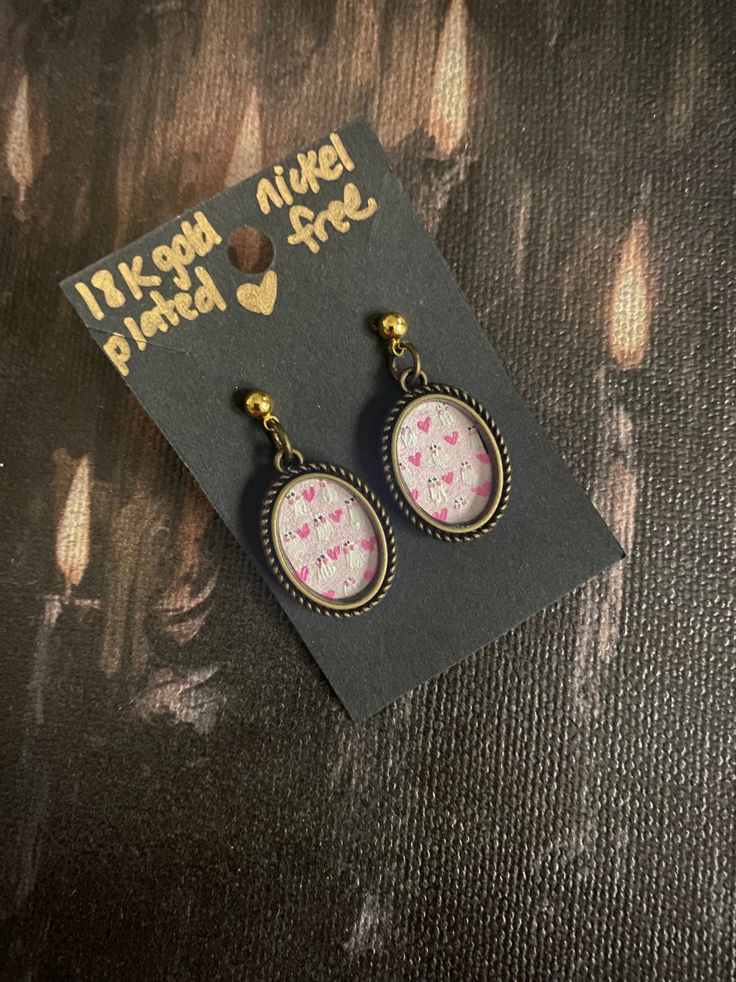 Ghosts and Hearts Earrings