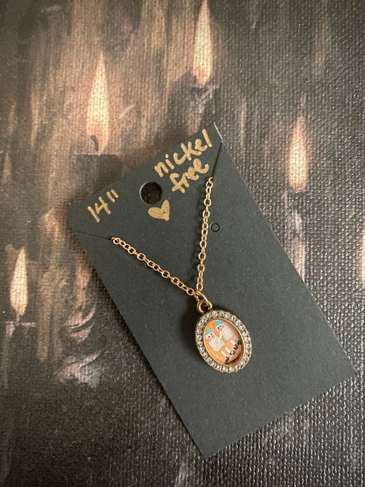 Shining Twins Ghosts Necklace