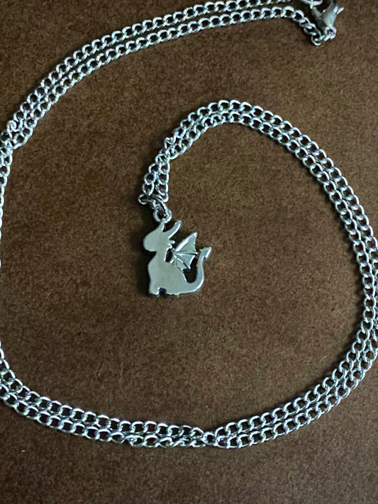 Silver Dragon Necklace