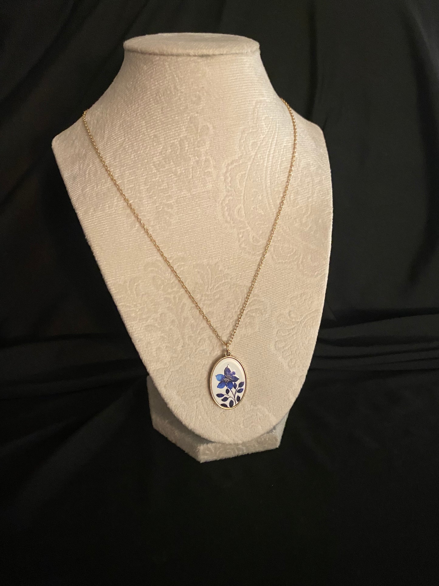 Porcelain Floral Necklace