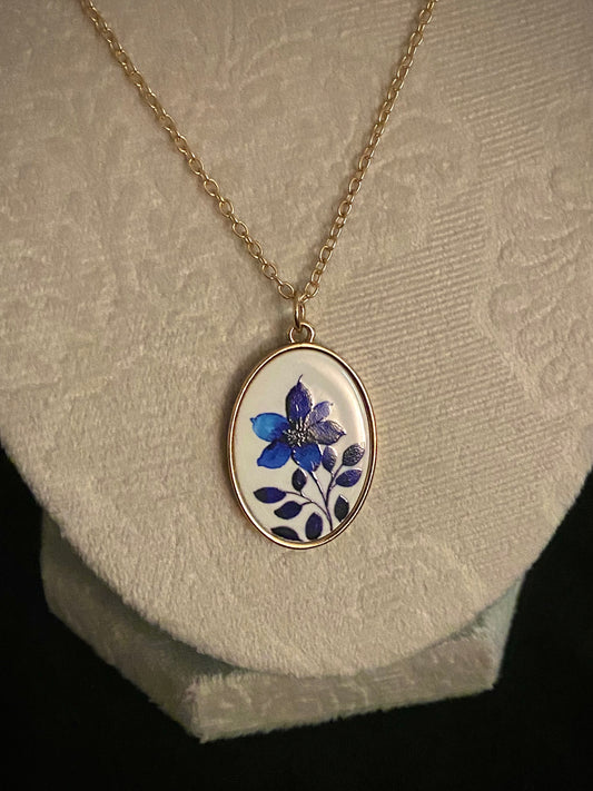 Porcelain Floral Necklace