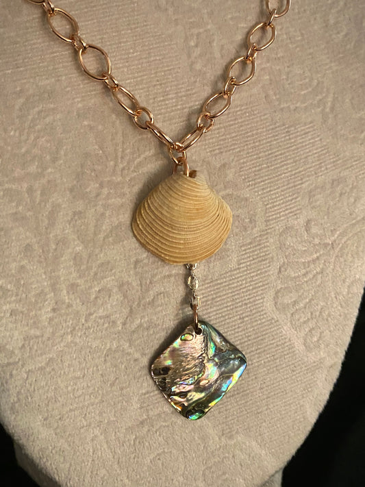 Iridescent Shell Necklace