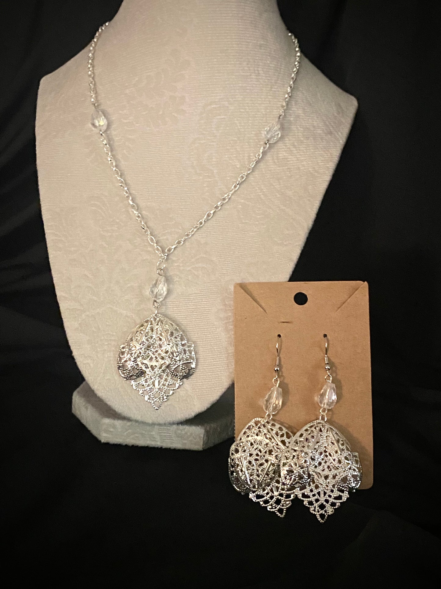 Silver Leaves Set