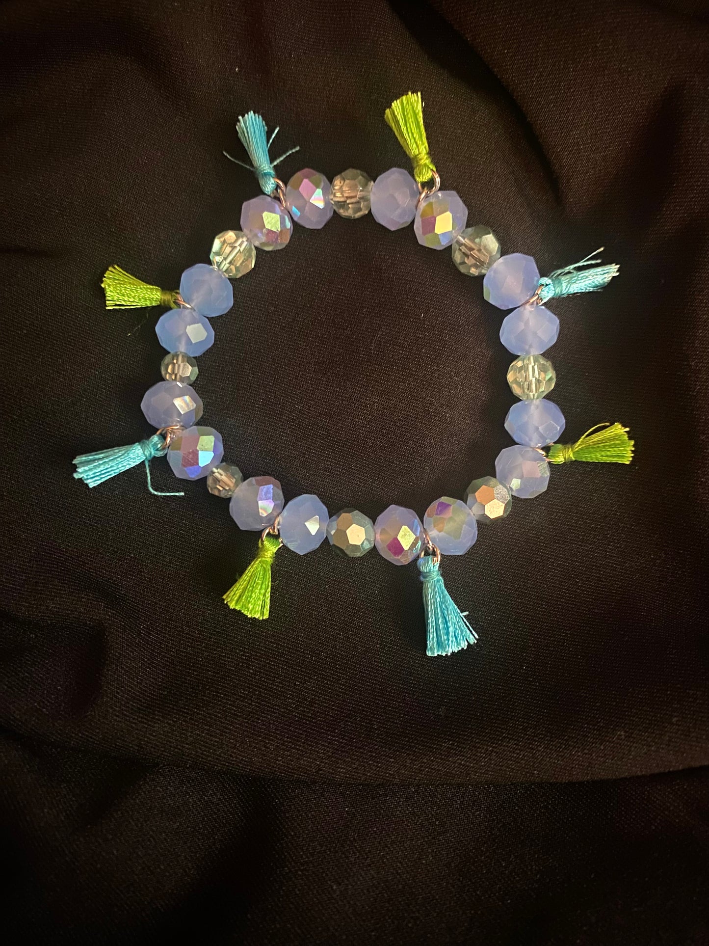 Cool Colors Tassel Bracelet