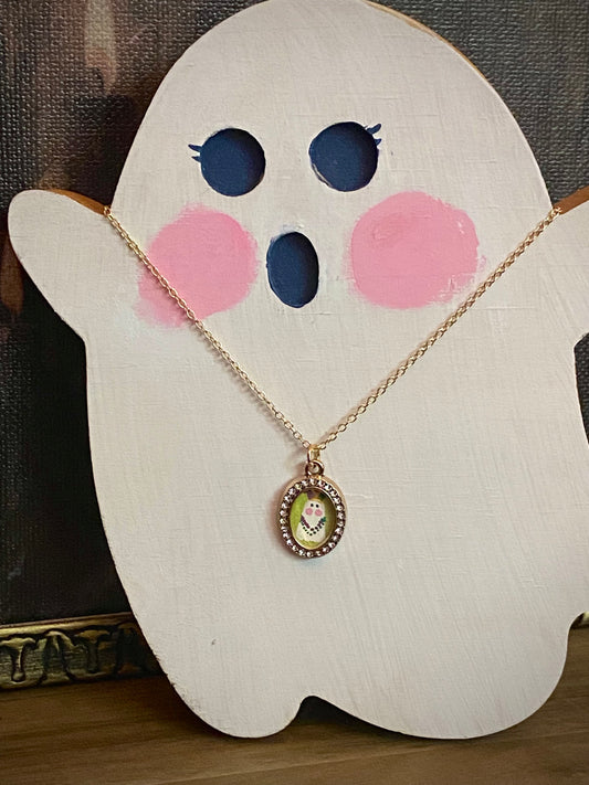 Mardi Gras Ghost Necklace