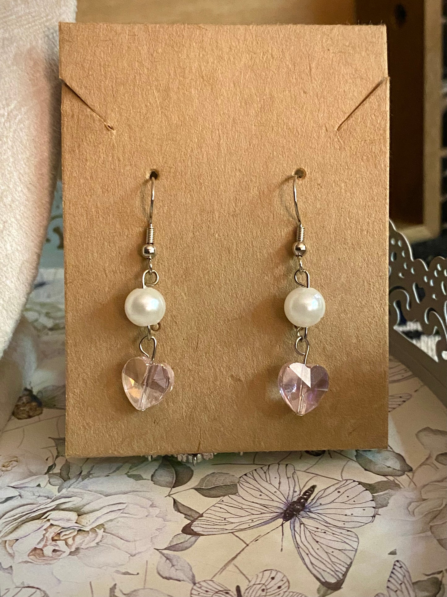 Silver, Pearl, and Pink Set