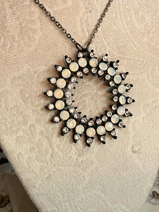 Sparkle Circle Pendant Necklace