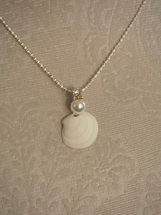 Pearl Charm Shell Necklace