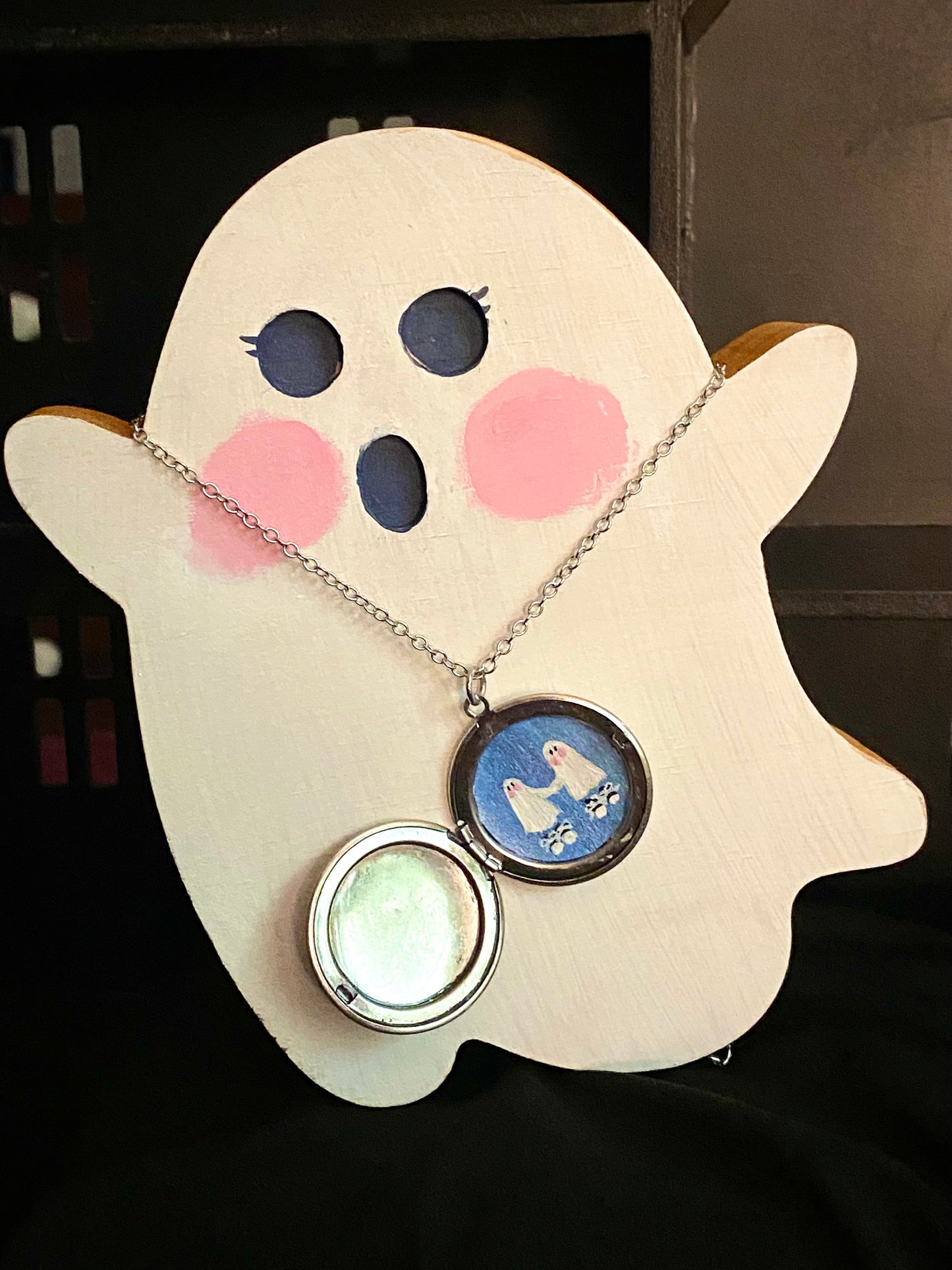 Ghost Bicycle Locket