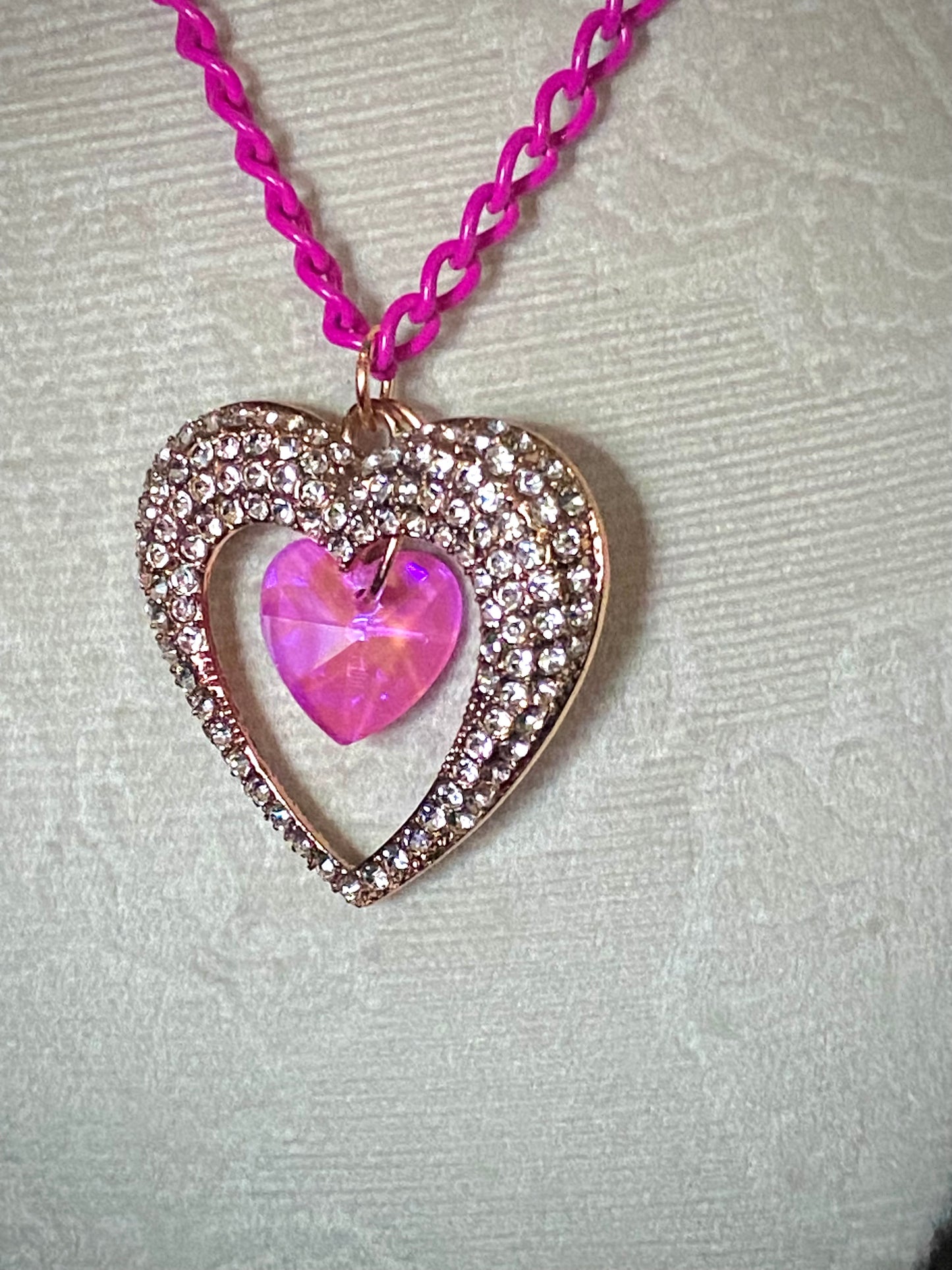 Large Pink Sparkle Heart