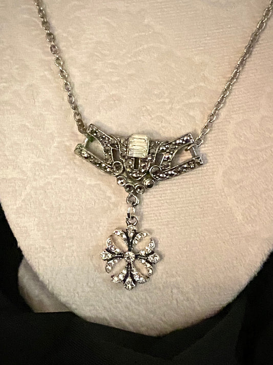 Silver Art Deco Necklace