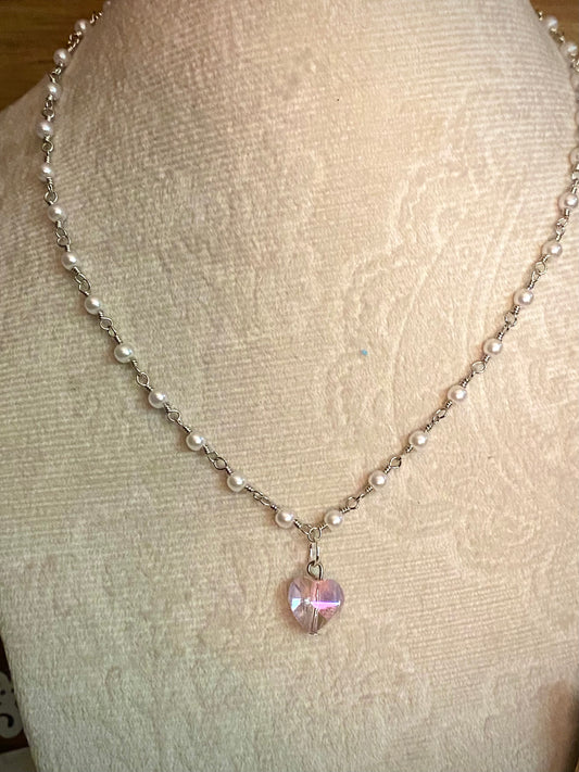 Silver, Pearl, and Pink Set