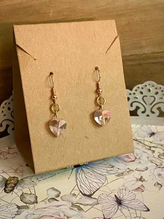 Gold and Pink Earrings