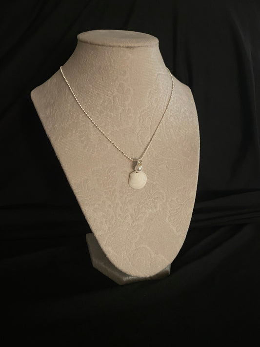 Pearl Charm Shell Necklace