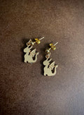 Gold Dragon Earrings