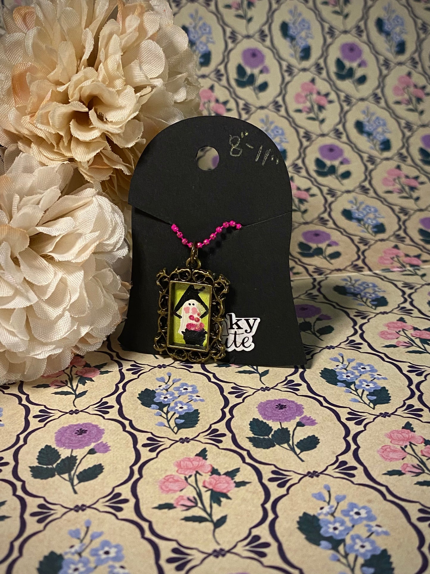 Witchy Ghost with Cauldron