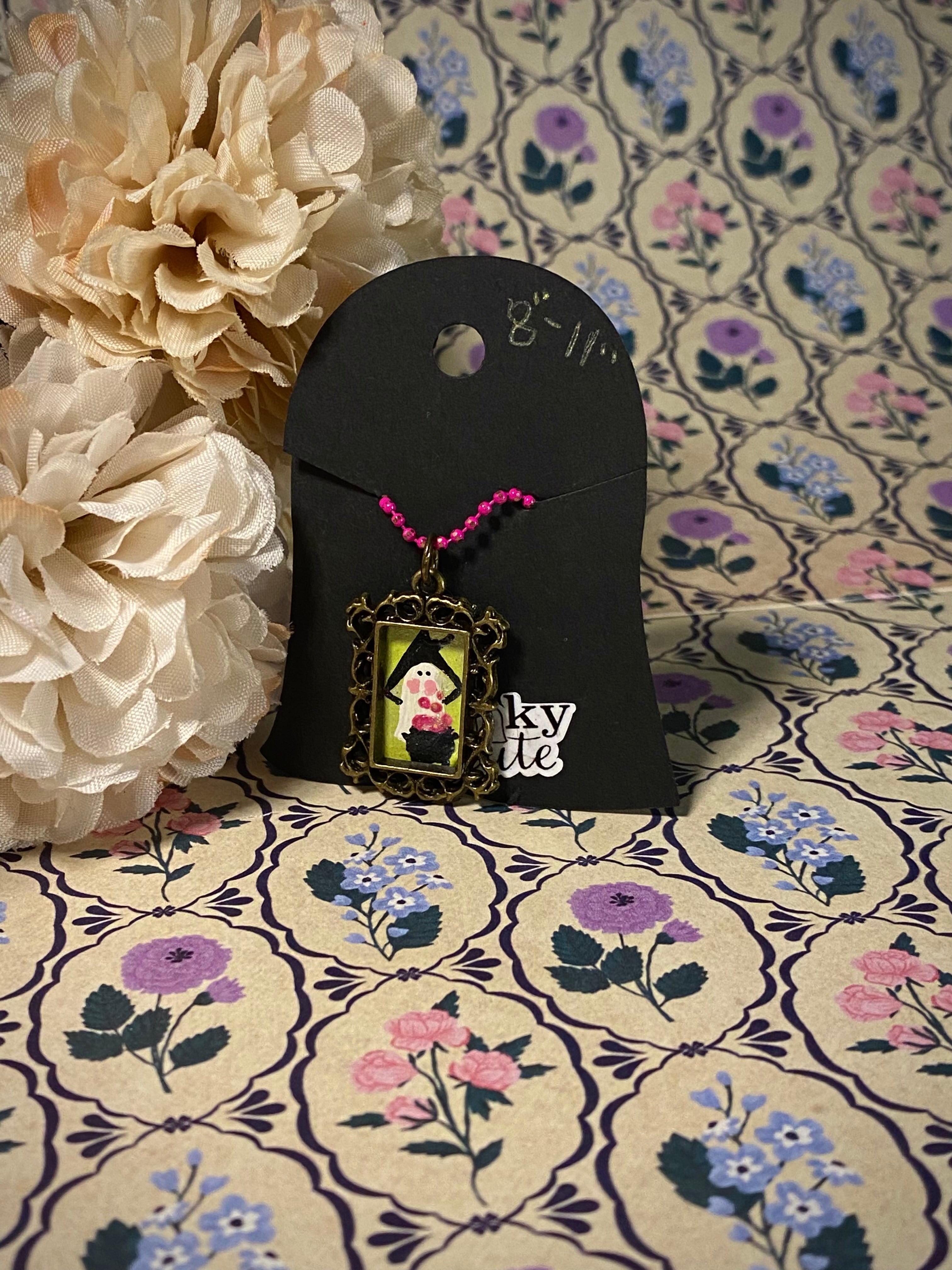 Witchy Ghost with Cauldron