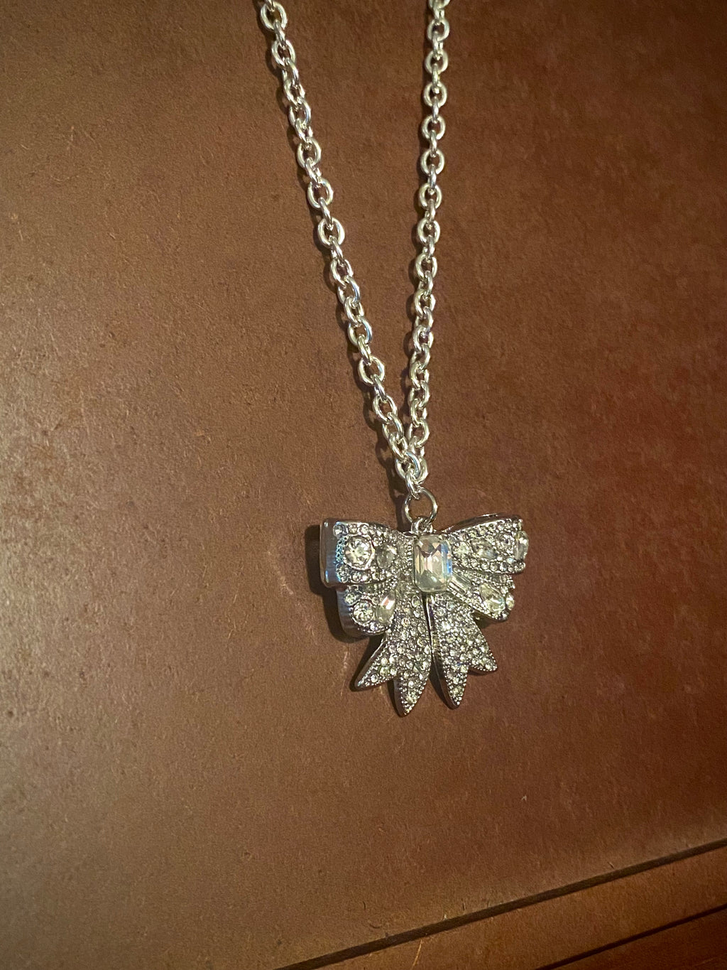 Silver Sparkle Bow