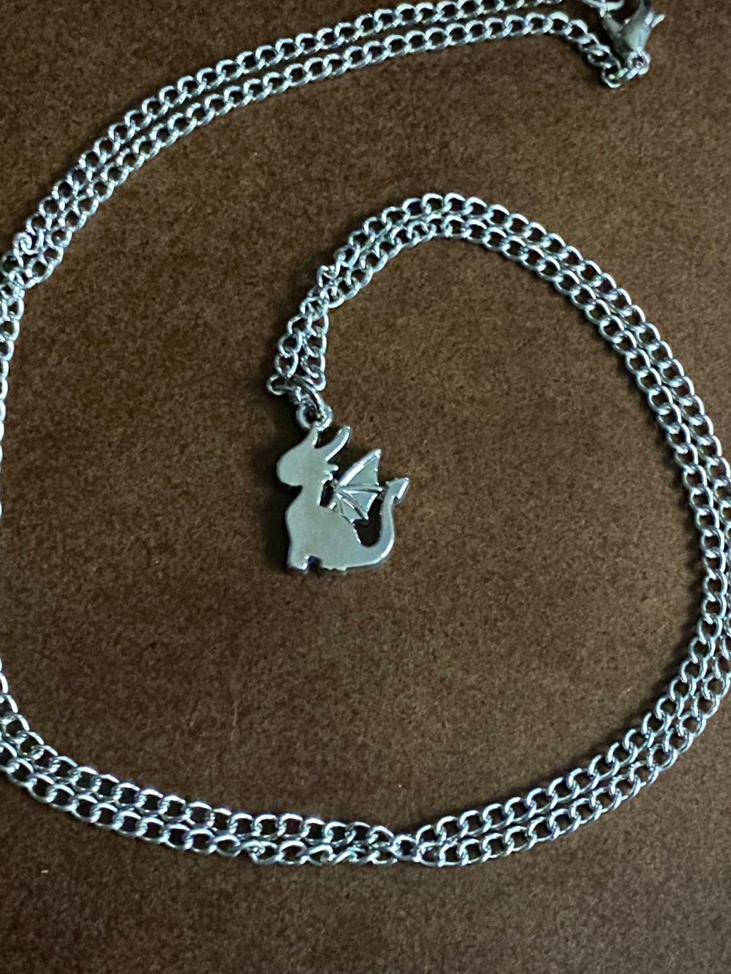 Silver Dragon Necklace
