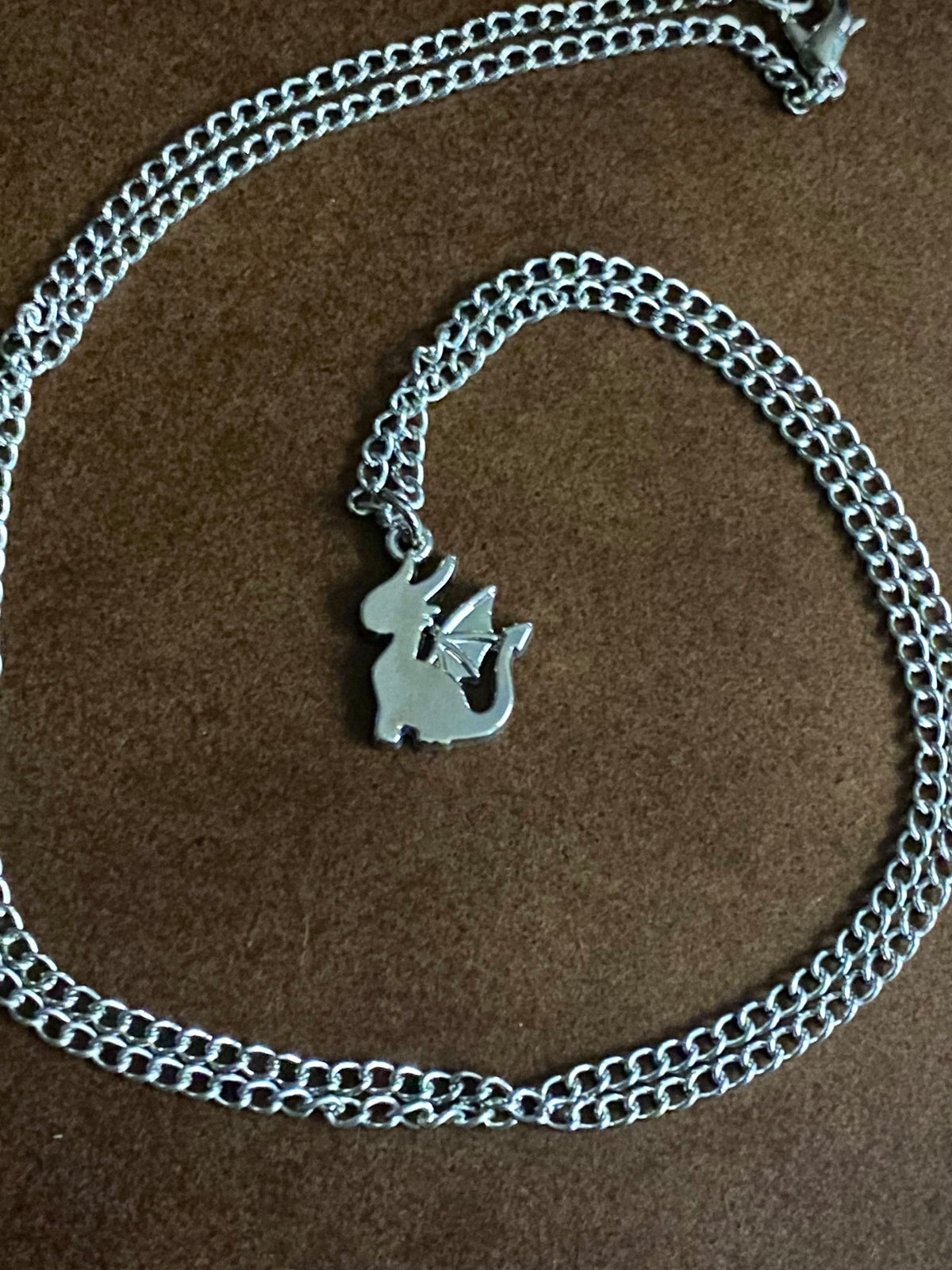Silver Dragon Necklace