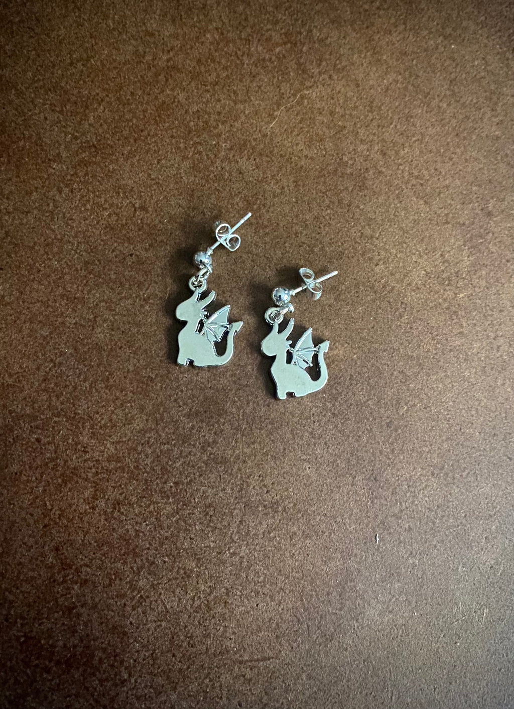 Silver Dragon Earrings