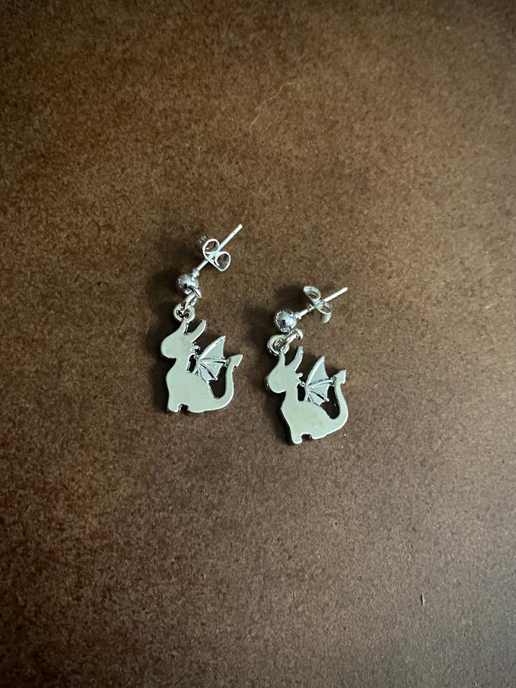 Silver Dragon Earrings