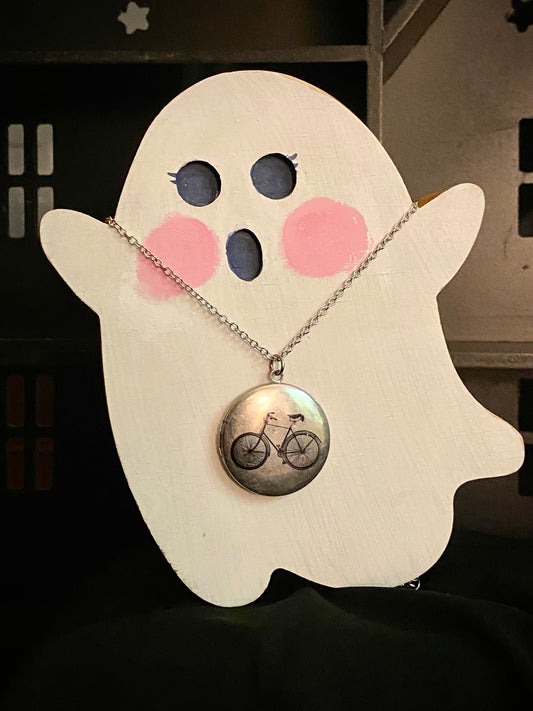 Ghost Bicycle Locket