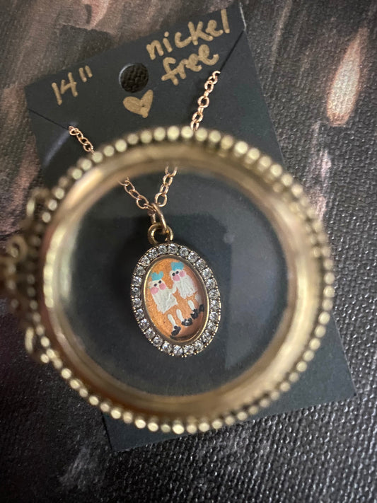 Shining Twins Ghosts Necklace