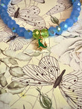 Blue and Green TRex Charm Bracelet