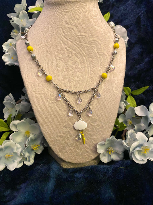 Yellow Storm Necklace