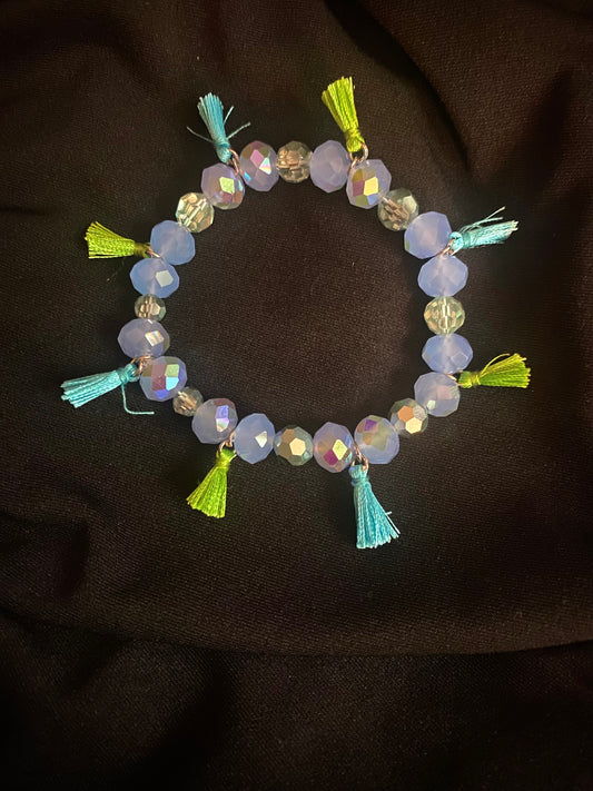 Cool Colors Tassel Bracelet