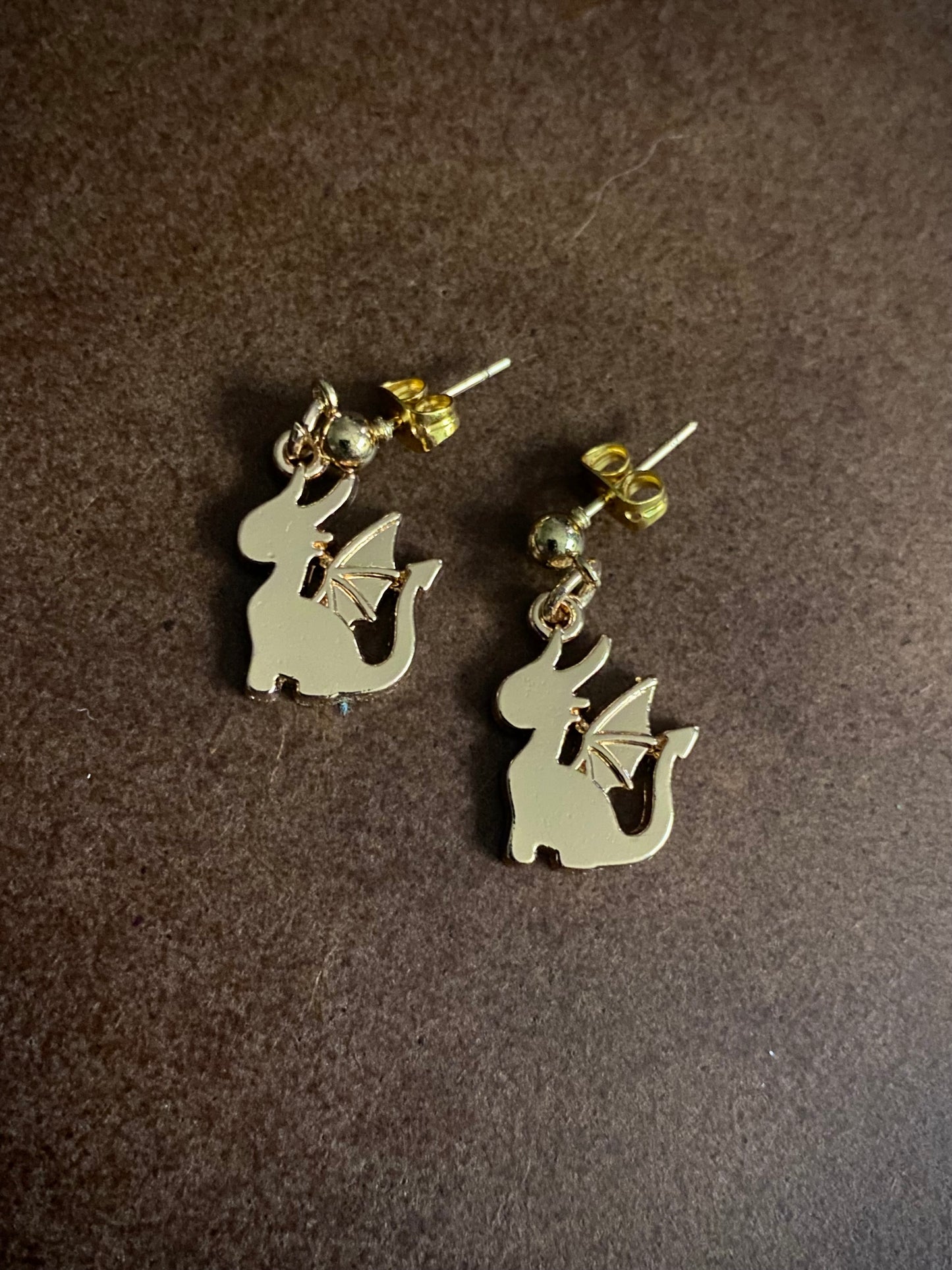 Gold Dragon Earrings