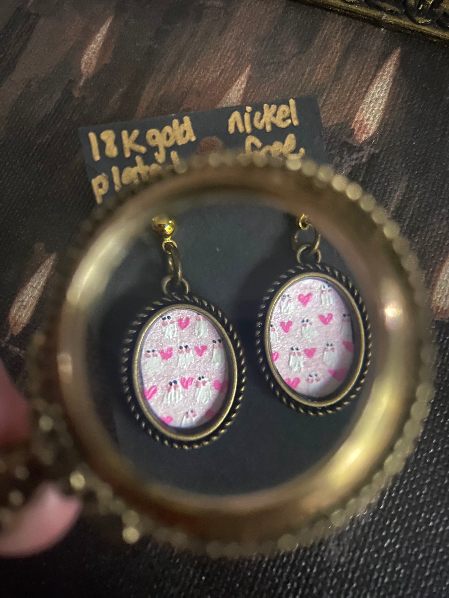 Ghosts and Hearts Earrings