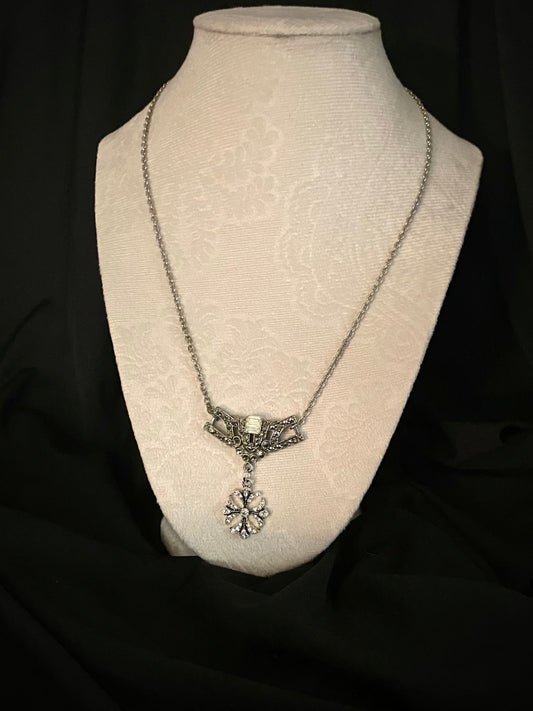 Silver Art Deco Necklace