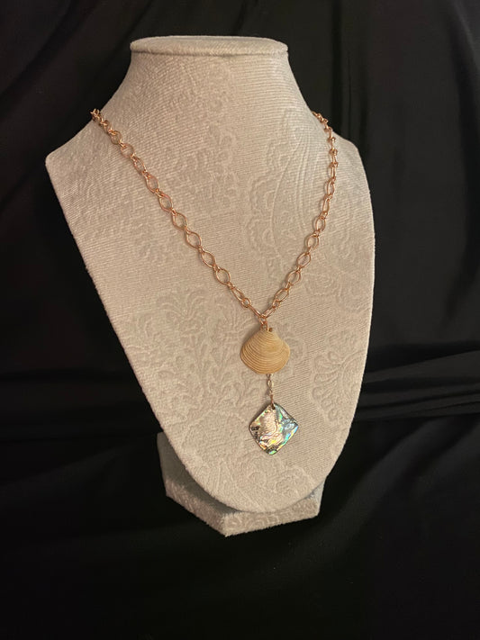 Iridescent Shell Necklace
