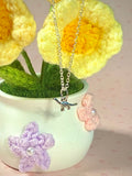 Silver Brontosaurus Necklace