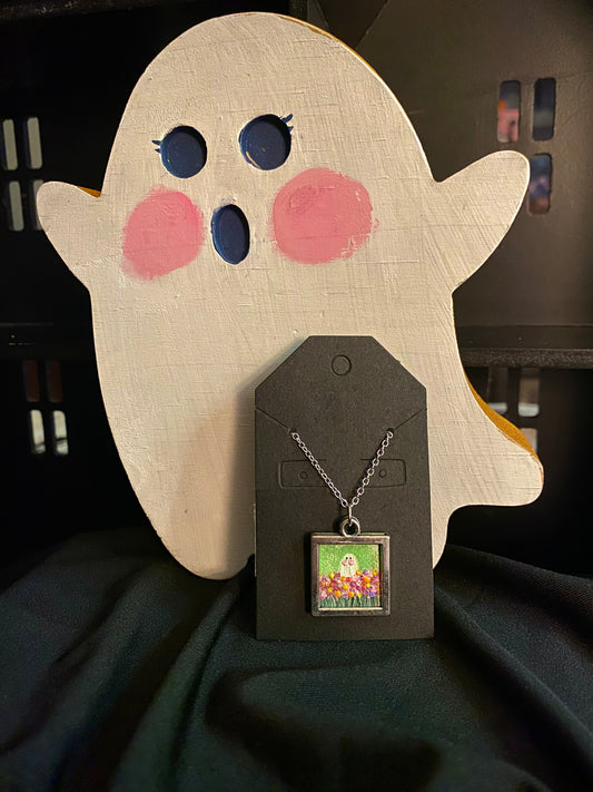 Ghost in Field of Flowers