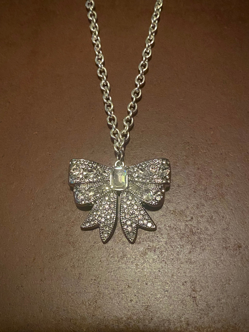 Silver Sparkle Bow