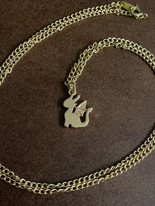 Gold Dragon Necklace