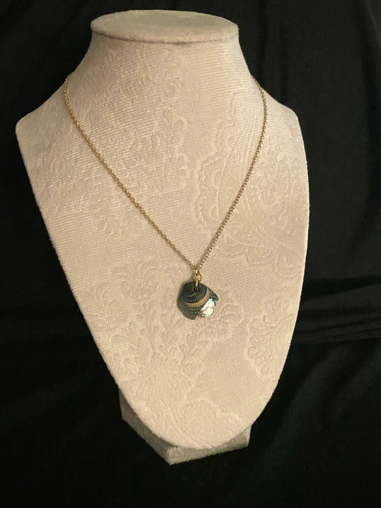 Peek-a-boo Iridescent Shell Necklace