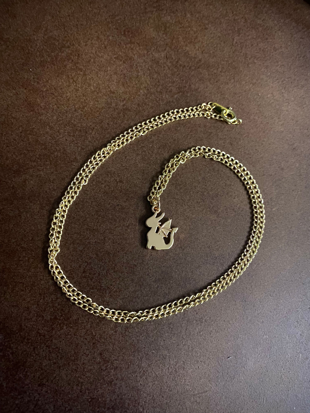 Gold Dragon Necklace