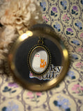 Ghost and Orange Cat Necklace