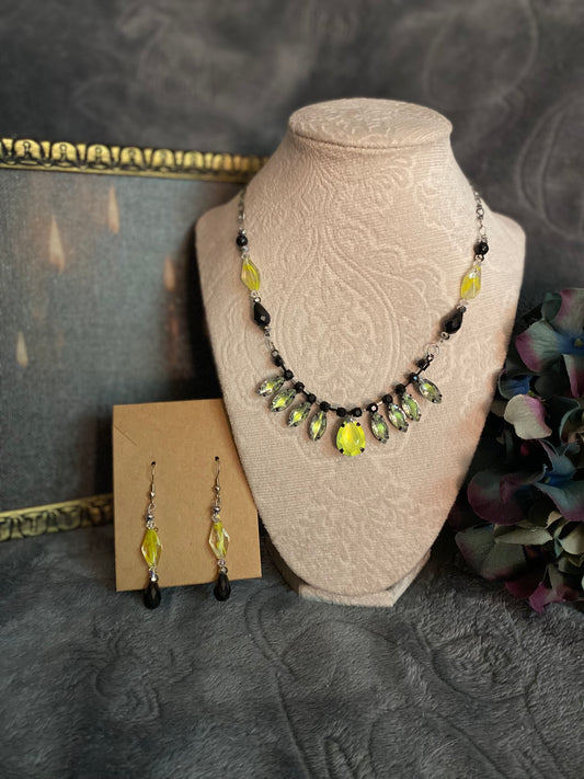 Neon Yellow Jewel Set