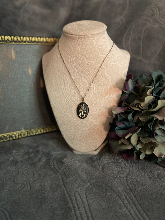 Skeletal Core Pendant Necklace