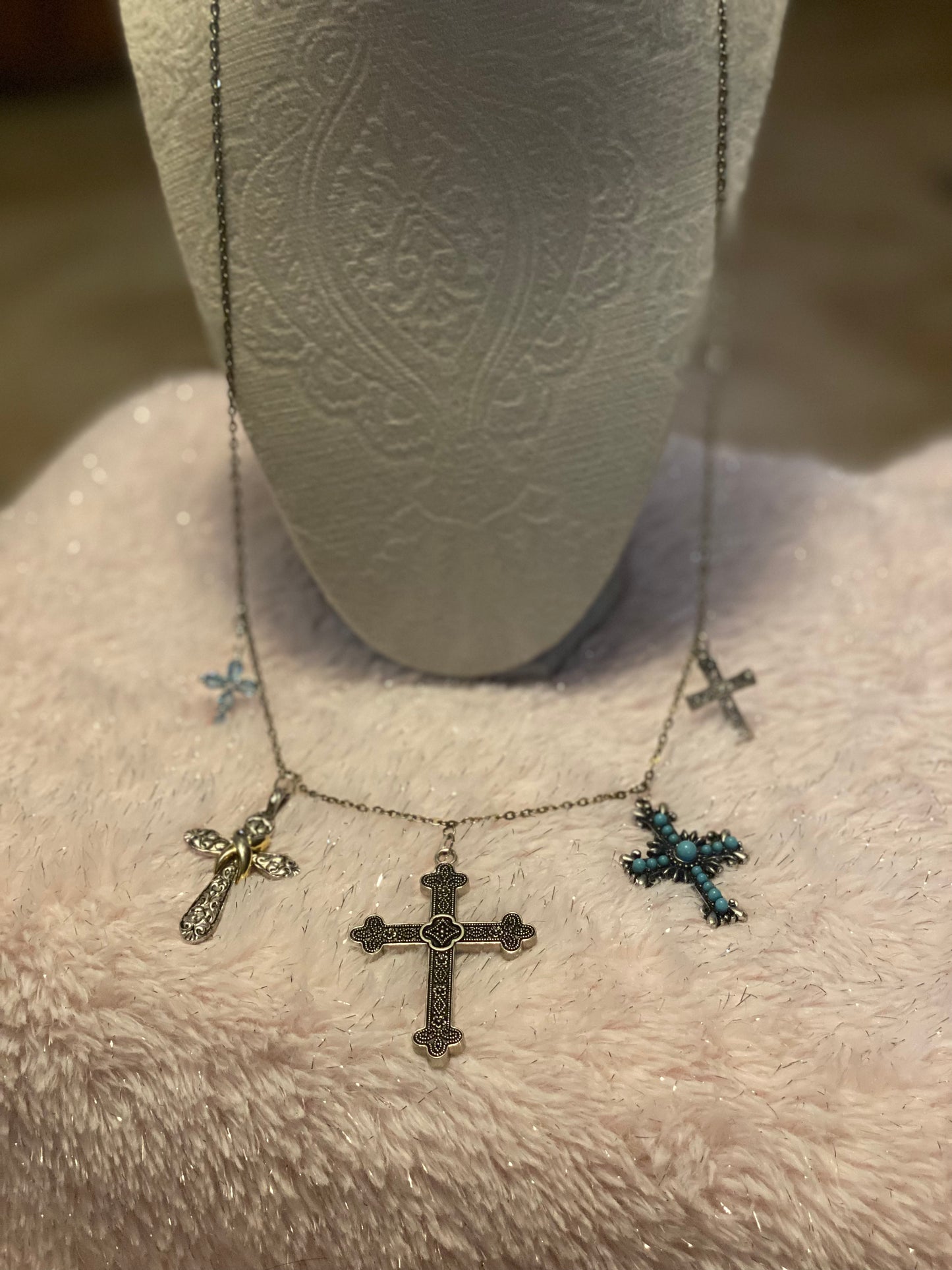 Five Crosses Necklace