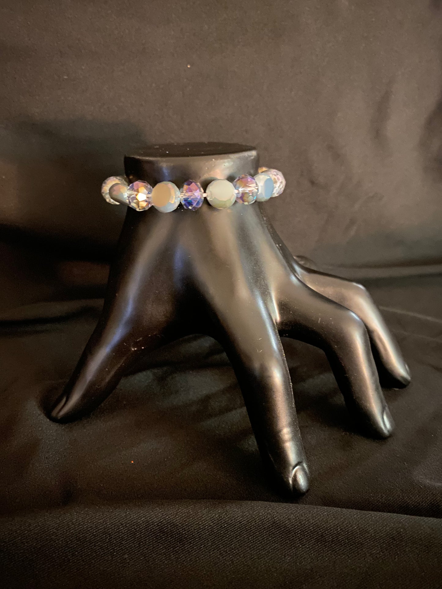 Iridescent Blue Elastic Bracelet