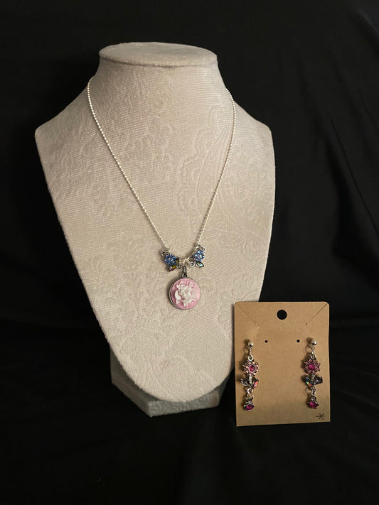 Silver, Floral Set